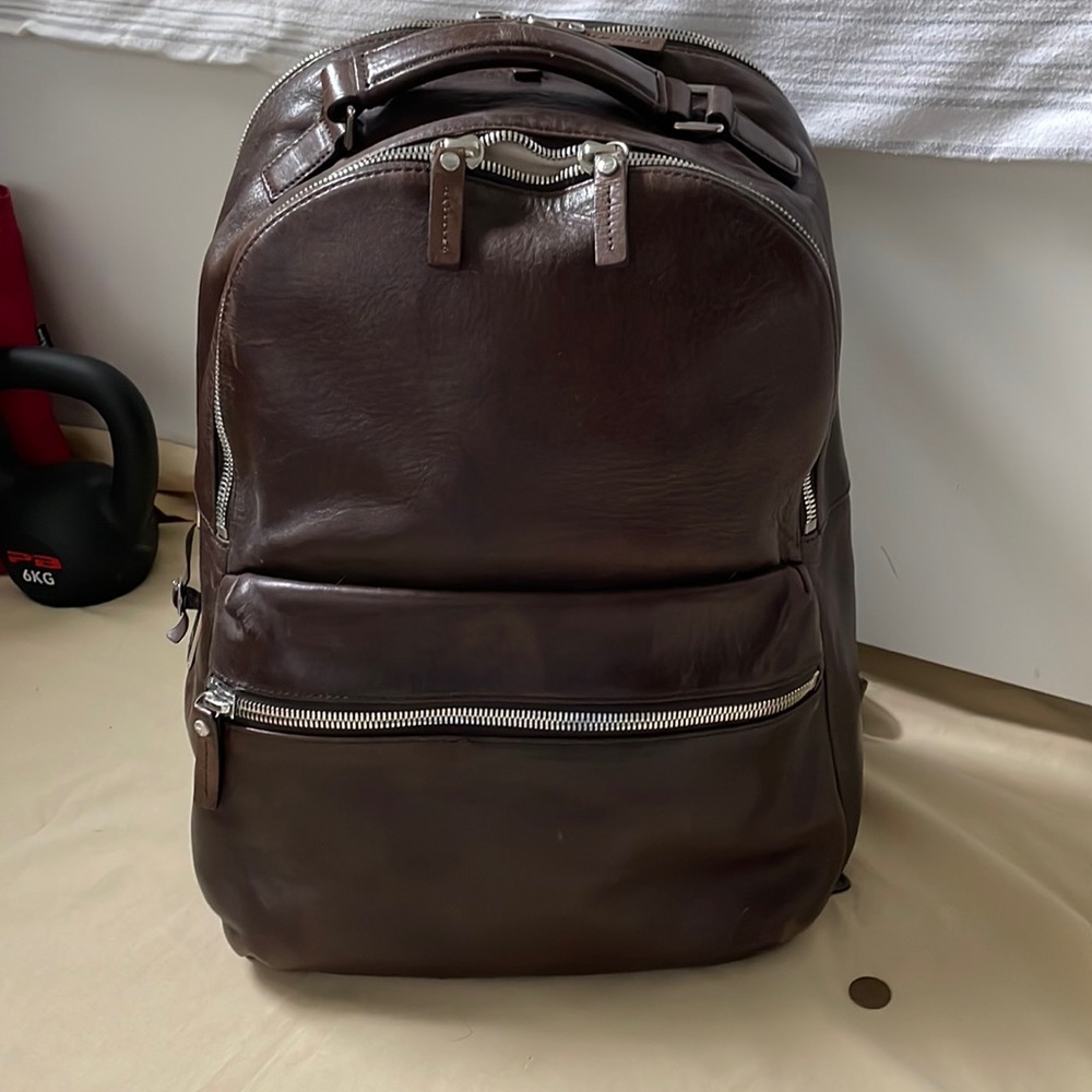 Shinola Leather Backpack